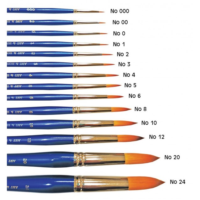 Art & Hobby Πινέλο Συνθετικό Στρογγυλό Ακουαρέλας 2700 No.24