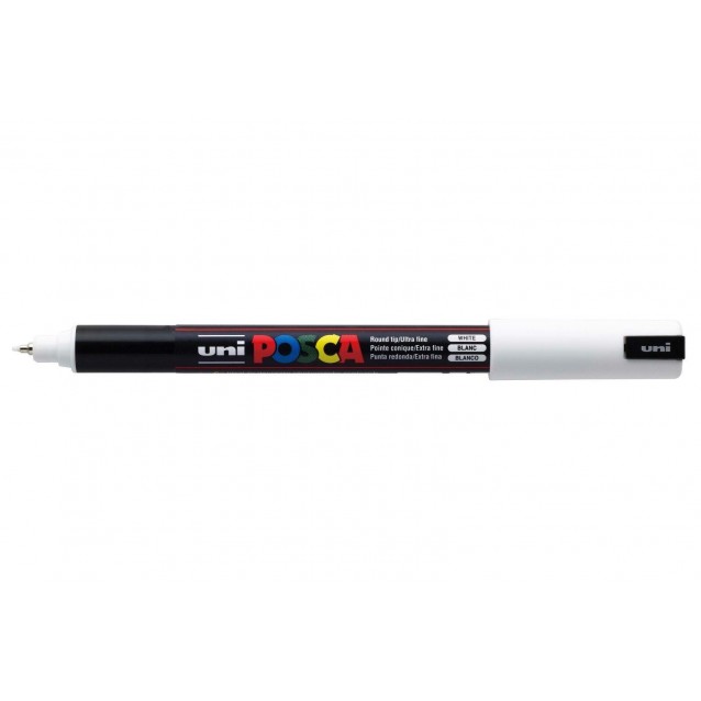 Posca Μαρκαδόρος PC-1MR Λεπτός 0,7mm Άσπρο