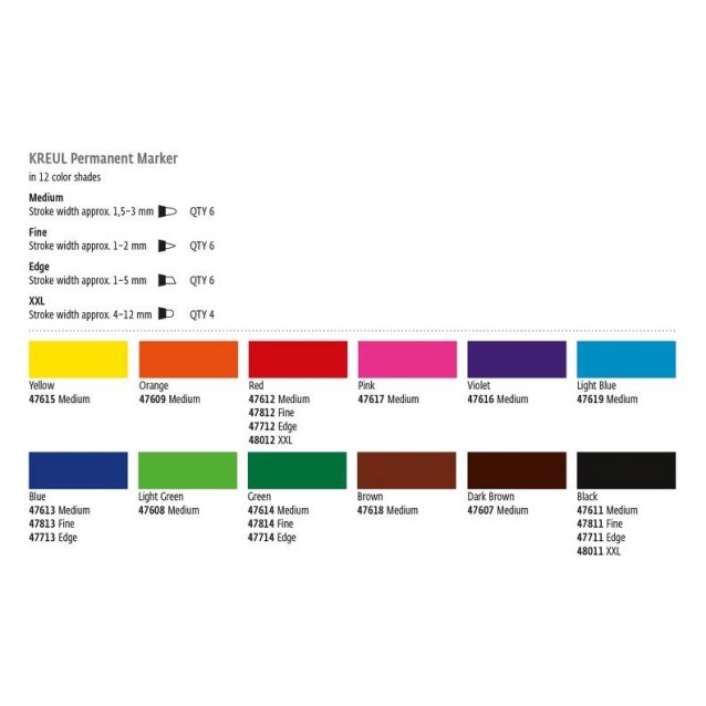 Kreul Permanent Marker Medium Dark Brown