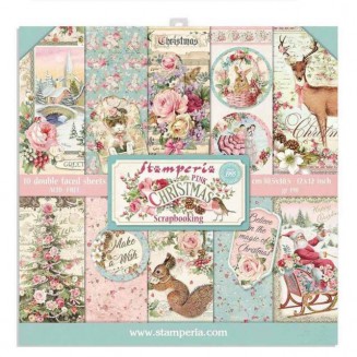 Stamperia 10 Sheet Double Face Scrapbooking Paper 30.5x30.5cm (12