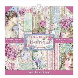 Stamperia 10 Sheet Double Face Scrapbooking Paper 30.5x30.5cm (12