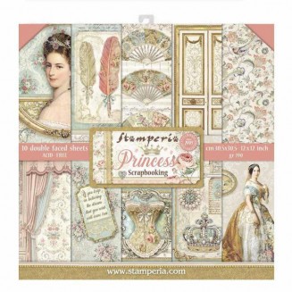 Stamperia 10 Sheet Double Face Scrapbooking Paper 30.5x30.5cm (12