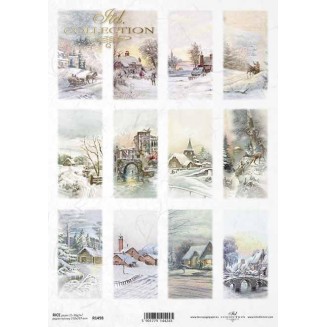 Itd. Collection Ριζόχαρτο Decoupage A4 (21x29,7cm) Christmas - Winter