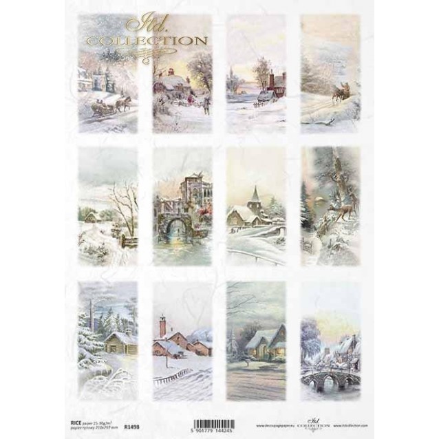 Itd. Collection Ριζόχαρτο Decoupage A4 (21x29,7cm) Christmas - Winter