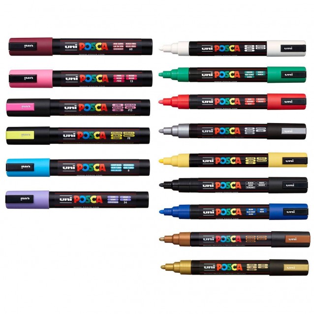 Posca Μαρκαδόρος PC-5M Μεσαίος 1,8-2,5mm Πράσινο