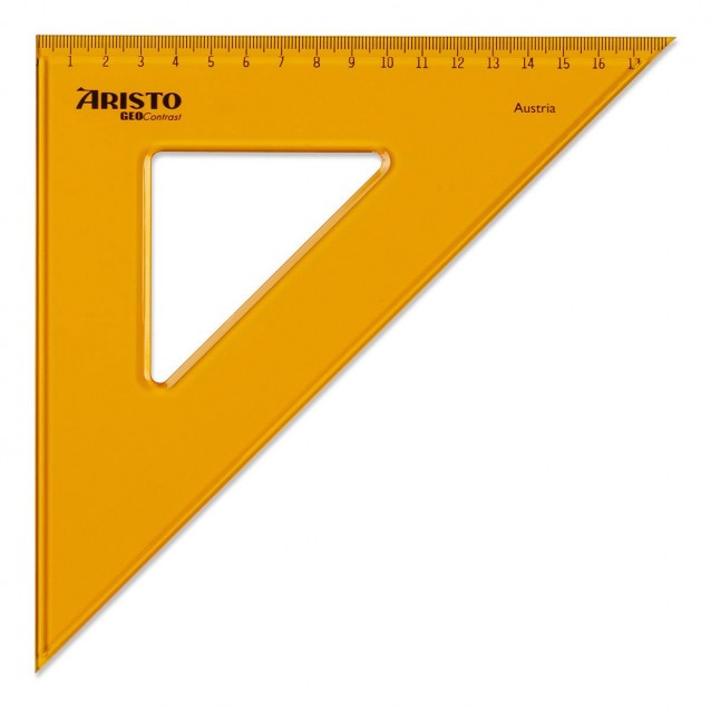 Aristo Τρίγωνο 45 Μοιρών / 25cm με Πατούρα