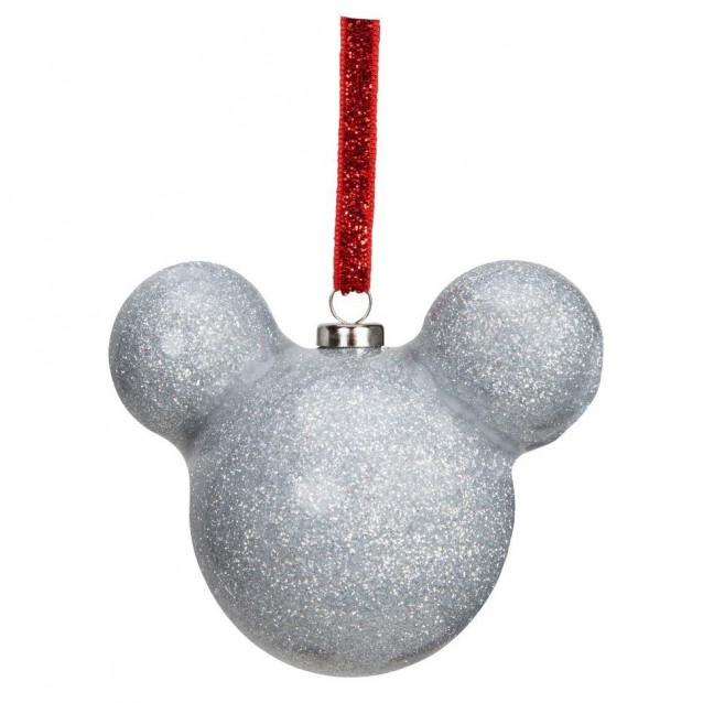 Χριστουγεννιάτικη Μπάλα Disney Mickey Ασημί