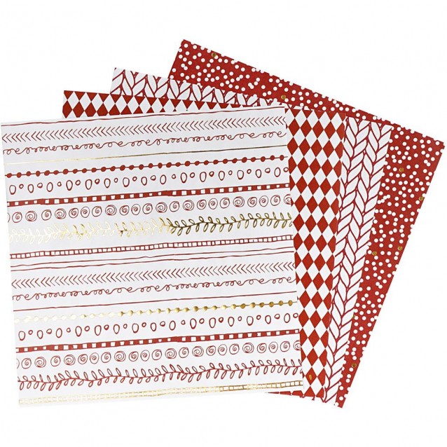 Πακέτο 40 Χαρτιά Origami 15x15 cm, 80gr - Red