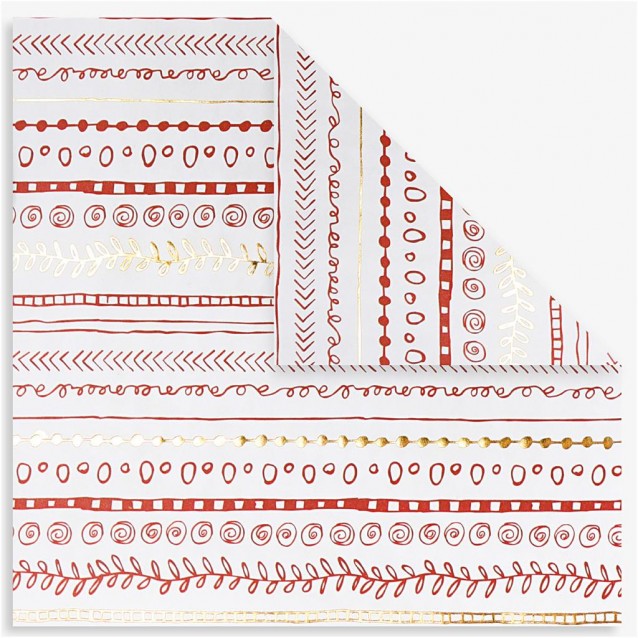 40 Χαρτιά Origami 15x15 cm, 80gr Red