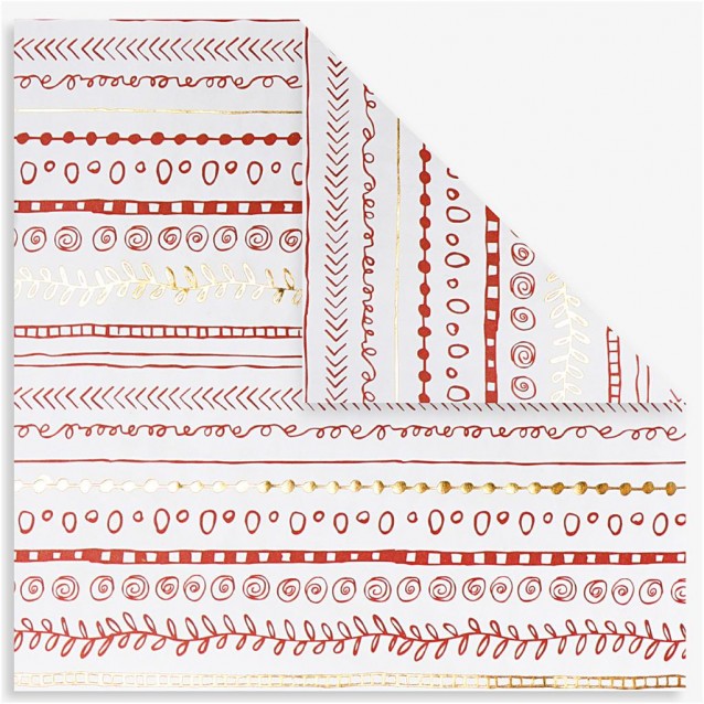 Πακέτο 40 Χαρτιά Origami 15x15 cm, 80gr - Red