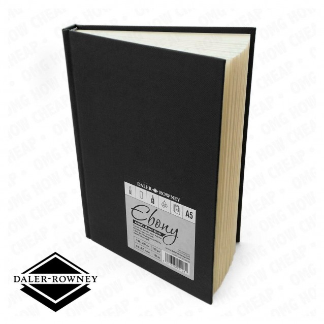 Daler Rowney Σκληρόδετο Artists Sketchbook Ebony 54Φ A5 (14,8Χ21cm) 160gr