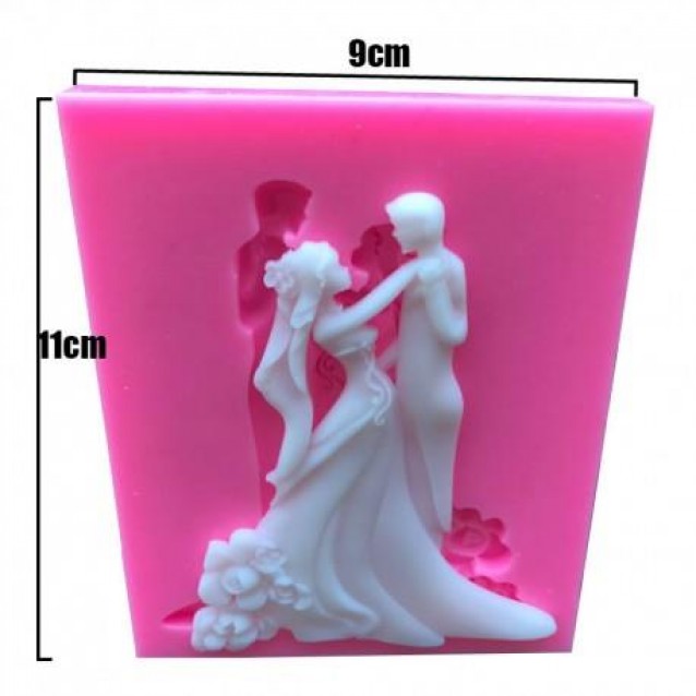 Craftistico Καλούπι Σιλικόνης 10,5x8,5x1cm Νεόνυμφοι