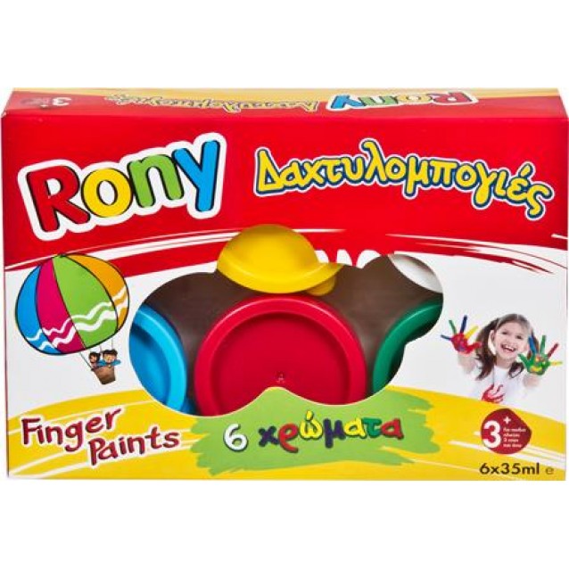 Σετ Δακτυλομπογιές 6x35ml