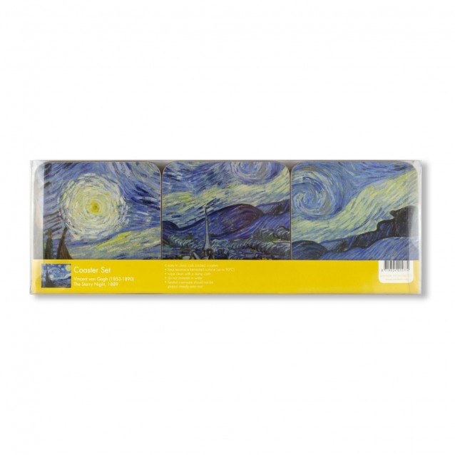 6 Σουβέρ 10,5x10,5x0,4cm Van Gogh 