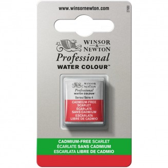 Winsor & Newton Half Pan Ακουαρέλας Professional 903 Cadmium Free Scarlet Series 4