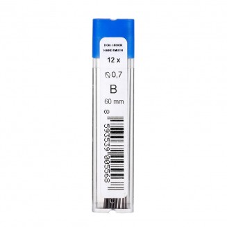 12 Μύτες Μηχανικού Μολυβιού 0,7mm B