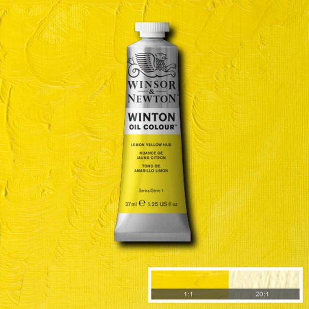 Winsor & Newton 37ml Winton Oil Lemon Yellow Hue