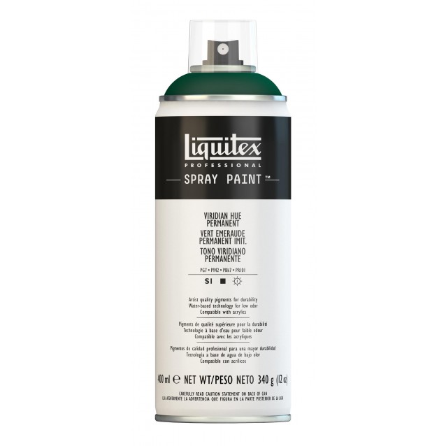 Liquitex Professional 400ml Acrylic Spray 398 Viridian Hue Permanent