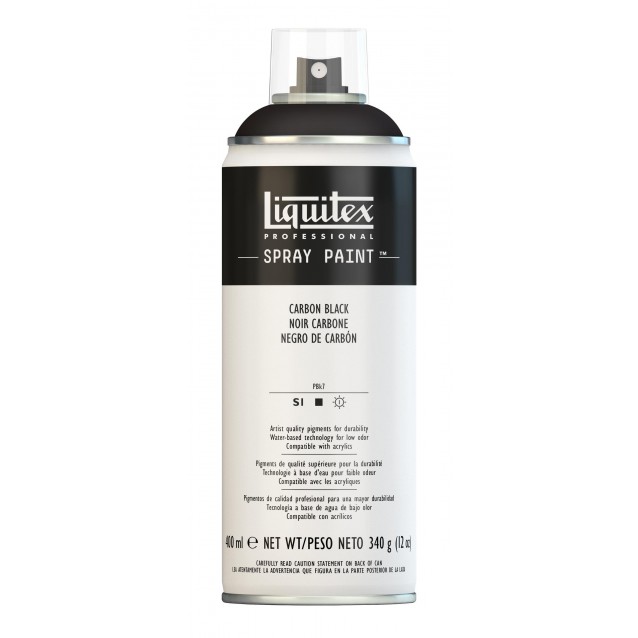 Liquitex Professional 400ml Acrylic Spray 337 Carbon Black