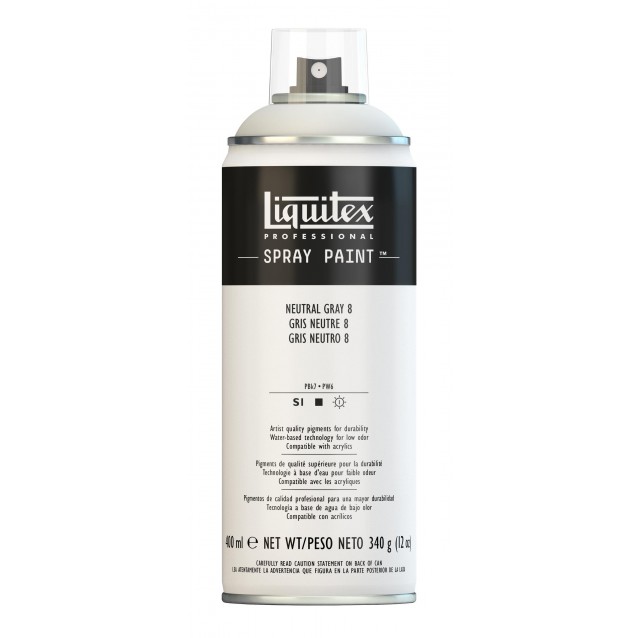 Liquitex Professional 400ml Acrylic Spray 599 Neutral Grey 8