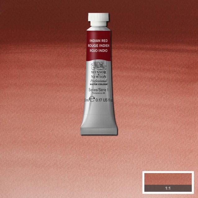Winsor & Newton 5ml Ακουαρέλας Professional 317 Indian Red Series 1