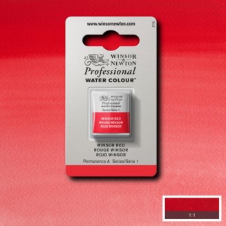 Winsor & Newton Half Pan Ακουαρέλας Professional 726 Winsor Red Series 1