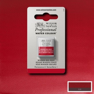 Winsor & Newton Half Pan Ακουαρέλας Professional 725 Winsor Red Deep Series 1