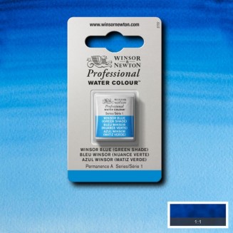 Winsor & Newton Half Pan Ακουαρέλας Professional 707 Winsor Blue (Green Shade) Series 1