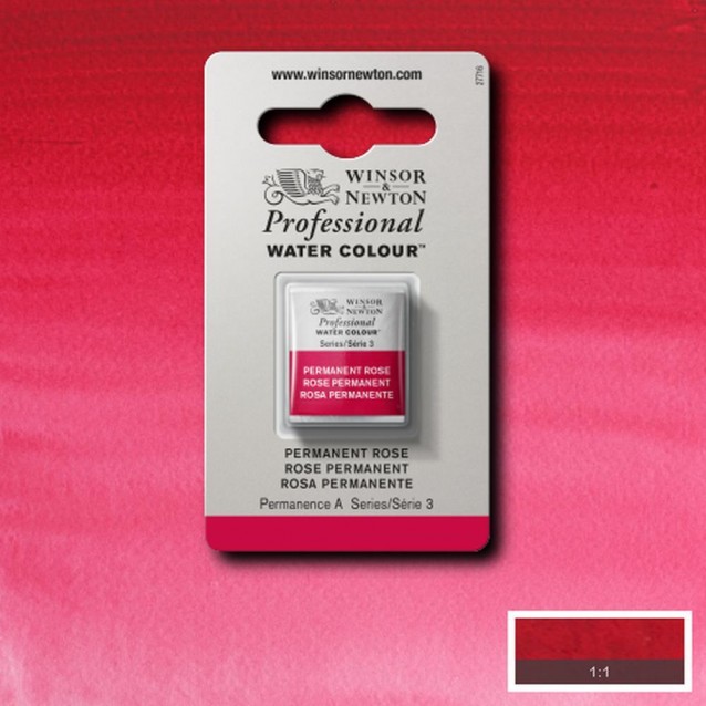 Winsor & Newton Half Pan Ακουαρέλας Professional 502 Permanent Rose Series 3