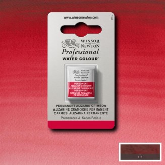 Winsor & Newton Half Pan Ακουαρέλας Professional 466 Permanent Alizarin Crimson Series 3