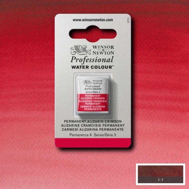 Winsor & Newton Half Pan Ακουαρέλας Professional 466 Permanent Alizarin Crimson Series 3