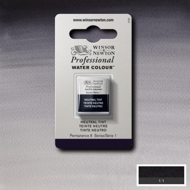 Winsor & Newton Half Pan Ακουαρέλας Professional 430 Neutral Tint Series 1