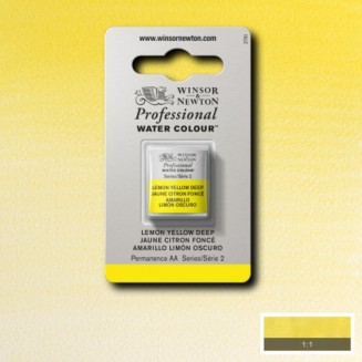 Winsor & Newton Half Pan Ακουαρέλας Professional 348 Lemon Yellow Deep Series 2