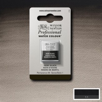 Winsor & Newton Half Pan Ακουαρέλας Professional 331 Ivory Black Series 1
