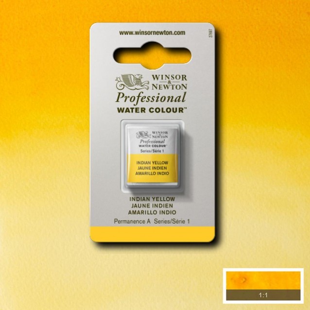 Winsor & Newton Half Pan Ακουαρέλας Professional 319 Indian Yellow Series 1