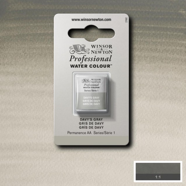 Winsor & Newton Half Pan Ακουαρέλας Professional 217 Davys Grey