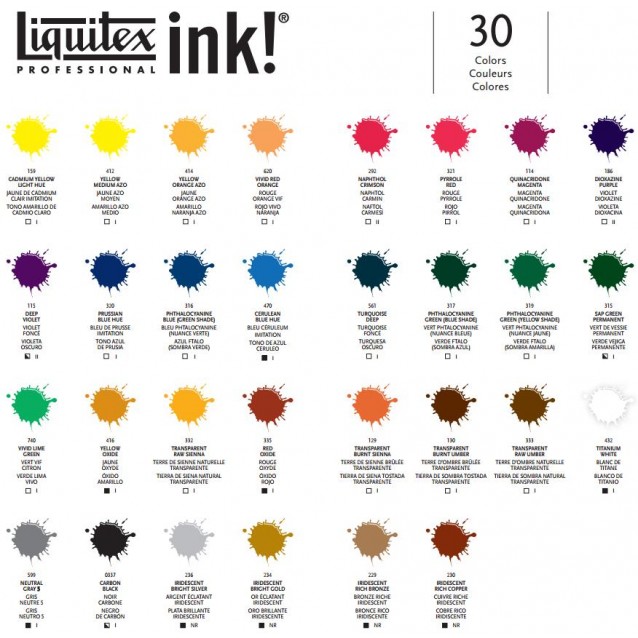 Liquitex Professional Acrylic Ink 30ml 159 Cadmium Yellow Light Hue