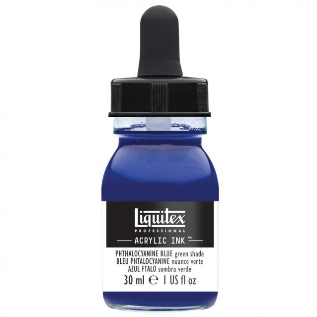 Liquitex Professional Acrylic Ink 30ml 316 Phthalocyanine Blue (Green Shade)