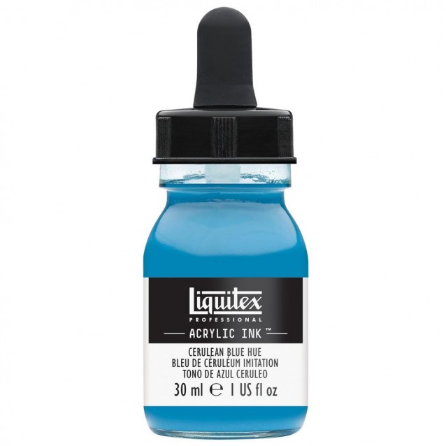 Liquitex Professional Acrylic Ink 30ml 470 Cerulean Blue Hue