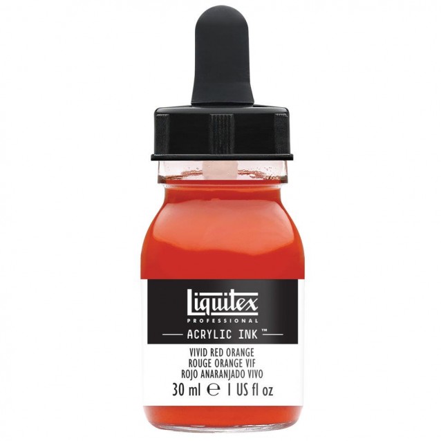 Liquitex Professional Acrylic Ink 30ml 620 Vivid Red Orange