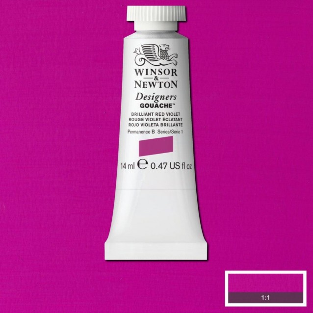 Winsor & Newton 14ml Τέμπερα Designers Brilliant Red Violet Serie 1