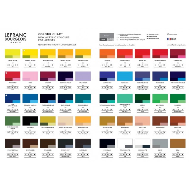 Lefranc & Bourgeois 80ml Fine Acrylic 366 Carmine Red Serie 1