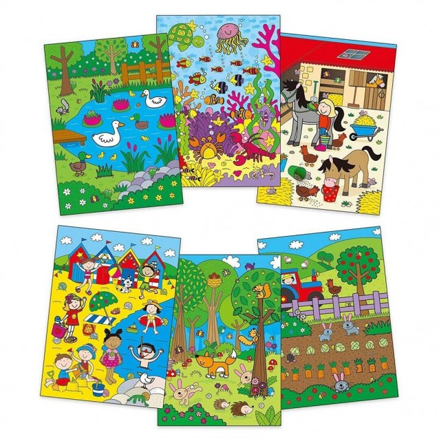 Galt Βιβλίο Ζωγραφικής με Νερόχρωμα Ποιος Κρύβεται