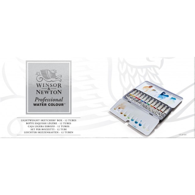 Winsor & Newton Professional Watercolor Metal Box με 12 Σωληνάρια 5ml