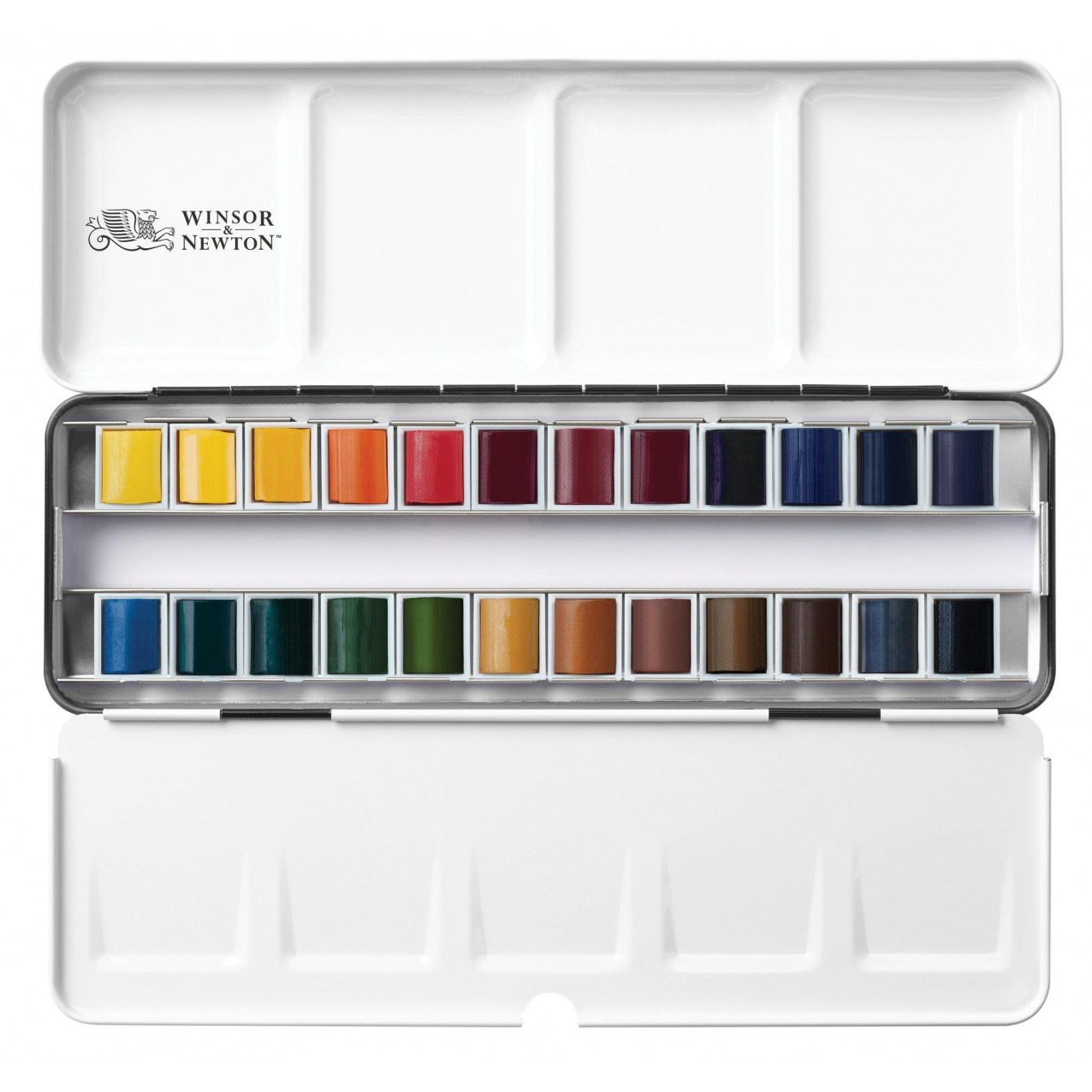 Winsor Newton Professional Watercolor Black Box 24 Half Pans Winsor Newton Professional Watercolor Black Box 24 Half Pans