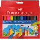 Faber Castell 12 Χοντροί Μαρκαδόροι Jumbo