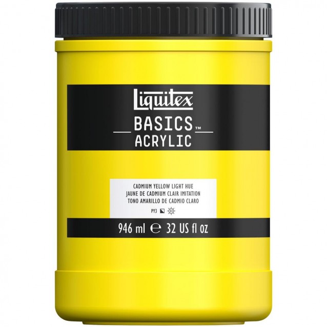 Liquitex Basics 946ml Acrylic 160 Cadmium Yellow Light Hue
