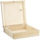 Ξύλινο Κουτί Τετράγωνο 14x14x4,5cm