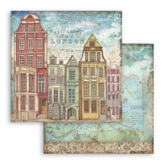 Stamperia Χαρτί Scrapbooking 30,5x30,5cm Διπλής Όψης London Houses