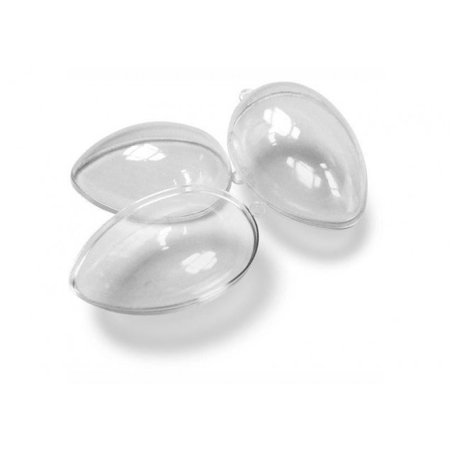 Διάφανο Πλαστικό Αποσπώμενο Αυγό 6.5x4.5cm